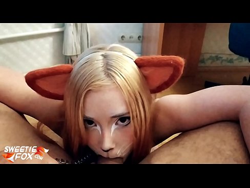 ❤️ Kitsune loro dick na kụkọba n'ọnụ ya ❤❌ Anal porn ️❤